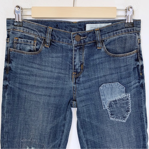 Treasure & Bond Distressed Patch Jeans - Picture 3 of 6